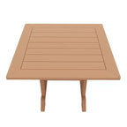 WestinTrends Malibu Set da Pranzo da Esterno Quadrato a 5 Pezzi in HDPE con Sedie Pieghevoli, Bianco
