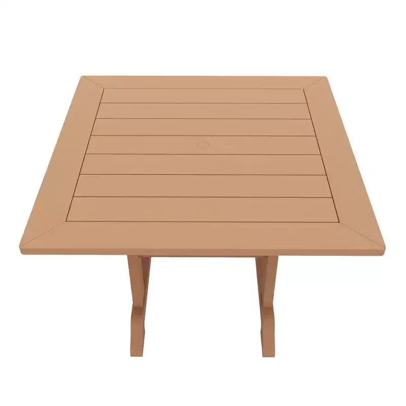 WestinTrends Malibu Set da Pranzo da Esterno Quadrato a 5 Pezzi in HDPE con Sedie Pieghevoli, Bianco