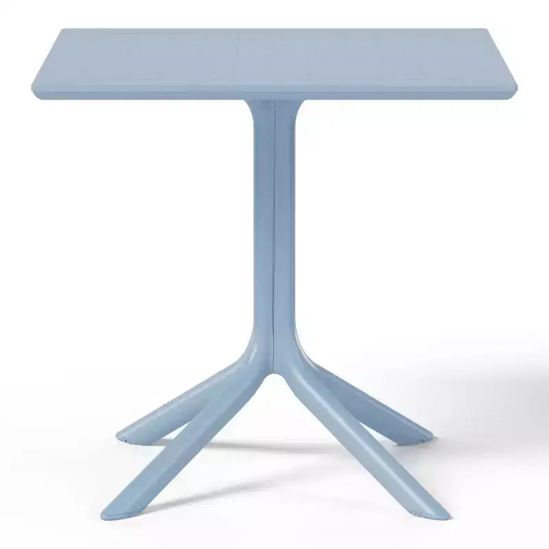 Set da pranzo da esterni WestinTrends Playa Modern da 5 pezzi in resina con sedie da pranzo da esterni impilabili
