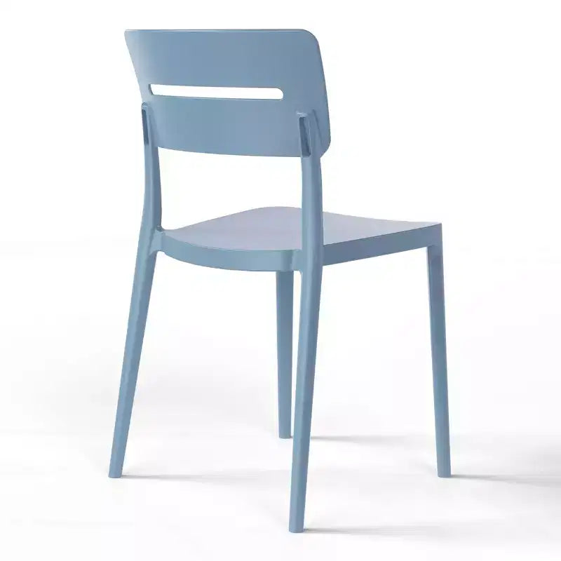 Set da pranzo da esterni WestinTrends Playa Modern da 5 pezzi in resina con sedie da pranzo da esterni impilabili
