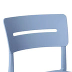 Set da pranzo da esterni WestinTrends Playa Modern da 5 pezzi in resina con sedie da pranzo da esterni impilabili