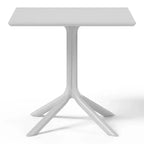 Set da pranzo da esterni WestinTrends Playa Modern da 5 pezzi in resina con sedie da pranzo da esterni impilabili