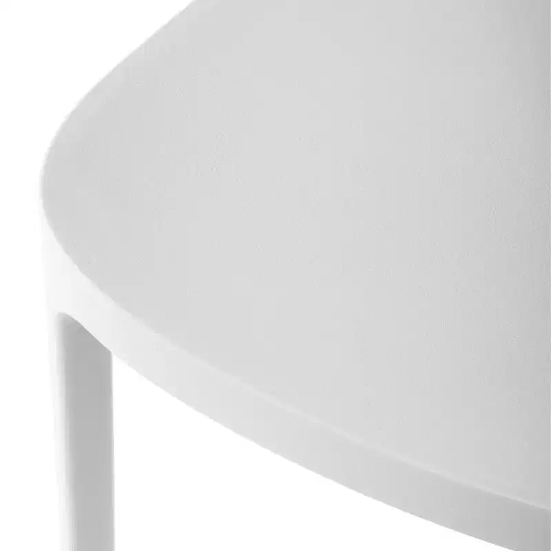 Set da pranzo da esterni WestinTrends Playa Modern da 5 pezzi in resina con sedie da pranzo da esterni impilabili