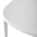 Set da pranzo da esterni WestinTrends Playa Modern da 5 pezzi in resina con sedie da pranzo da esterni impilabili