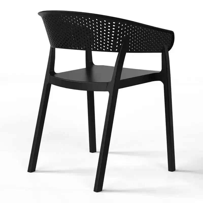 WestinTrends Playa, Set da Pranzo da Esterno in Resina a 5 Pezzi con Tavolo Quadrato e Sedie da Giardino Impilabili