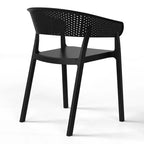 WestinTrends Playa, Set da Pranzo da Esterno in Resina a 5 Pezzi con Tavolo Quadrato e Sedie da Giardino Impilabili