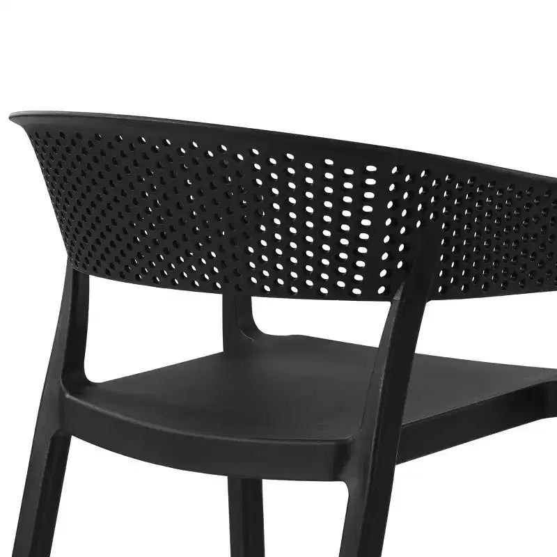 WestinTrends Playa, Set da Pranzo da Esterno in Resina a 5 Pezzi con Tavolo Quadrato e Sedie da Giardino Impilabili