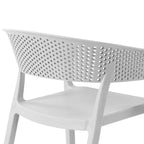 WestinTrends Playa, Set da Pranzo da Esterno in Resina a 5 Pezzi con Tavolo Quadrato e Sedie da Giardino Impilabili