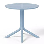 Set da tavolo da pranzo rotondo moderno a 5 pezzi WestinTrends Playa con sedie da pranzo impilabili per patio