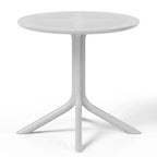 Set da tavolo da pranzo rotondo moderno a 5 pezzi WestinTrends Playa con sedie da pranzo impilabili per patio