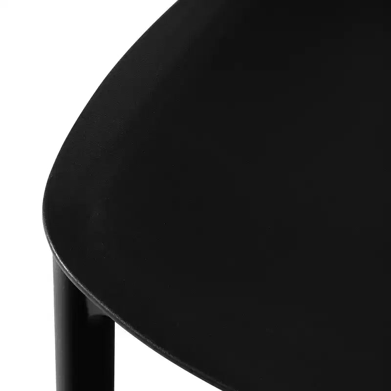 WestinTrends Playa Set da Pranzo da Esterno Rettangolare in Metallo a 7 Pezzi con Sedie Laterali Impilabili da Patio Mid-Century Modern