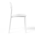 WestinTrends Playa Set da Pranzo da Esterno Rettangolare in Metallo a 7 Pezzi con Sedie Laterali Impilabili da Patio Mid-Century Modern