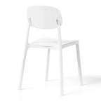 WestinTrends Playa Set da Pranzo da Esterno Rettangolare in Metallo a 7 Pezzi con Sedie Laterali Impilabili da Patio Mid-Century Modern