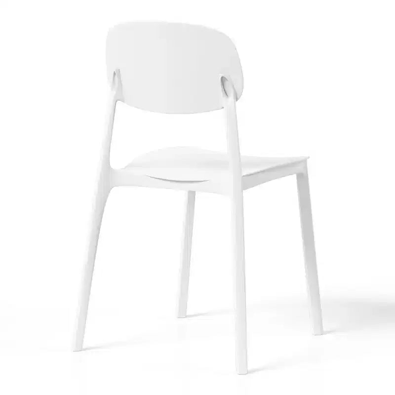 WestinTrends Playa Set da Pranzo da Esterno Rettangolare in Metallo a 7 Pezzi con Sedie Laterali Impilabili da Patio Mid-Century Modern