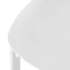 WestinTrends Playa Set da Pranzo da Esterno Rettangolare in Metallo a 7 Pezzi con Sedie Laterali Impilabili da Patio Mid-Century Modern