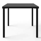 WestinTrends Playa Set da Pranzo da Esterno Rettangolare in Metallo a 7 Pezzi con Sedie Laterali Impilabili da Patio Mid-Century Modern