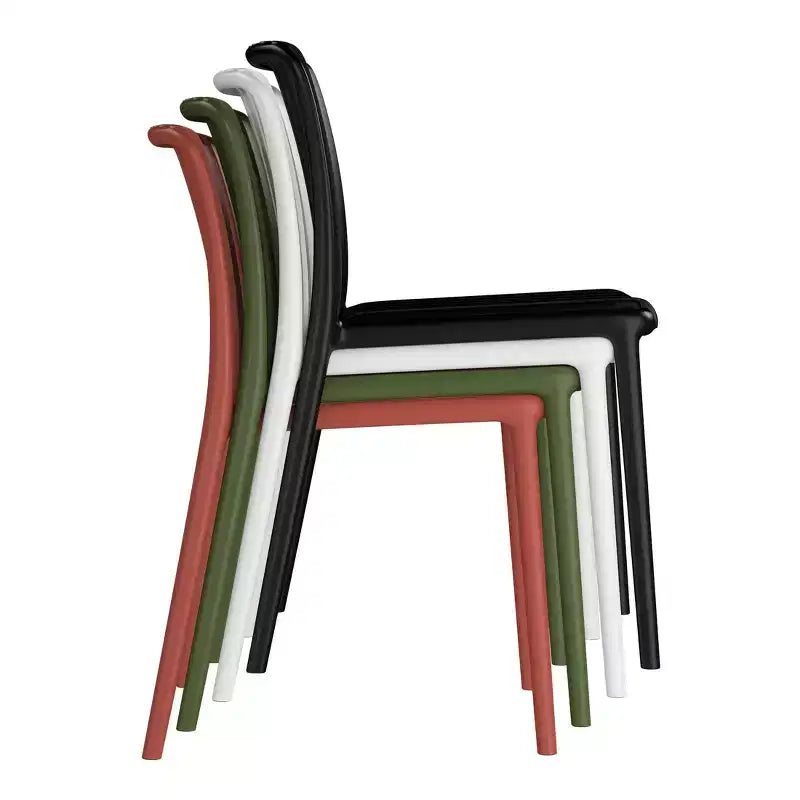 Set da 7 pezzi da pranzo per patio esterno WestinTrends Playa con sedie da patio impilabili