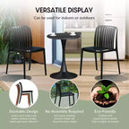 Set da 7 pezzi da pranzo per patio esterno WestinTrends Playa con sedie da patio impilabili