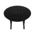 WestinTrends Malibu Set da Pranzo da Esterno 5 Pezzi con Tavolo Rotondo e Sedie in HDPE