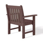 WestinTrends Malibu Set da Pranzo da Esterno 5 Pezzi con Tavolo Rotondo e Sedie in HDPE