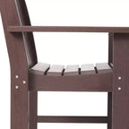 WestinTrends Malibu Set da Pranzo da Esterno 5 Pezzi con Tavolo Rotondo e Sedie in HDPE