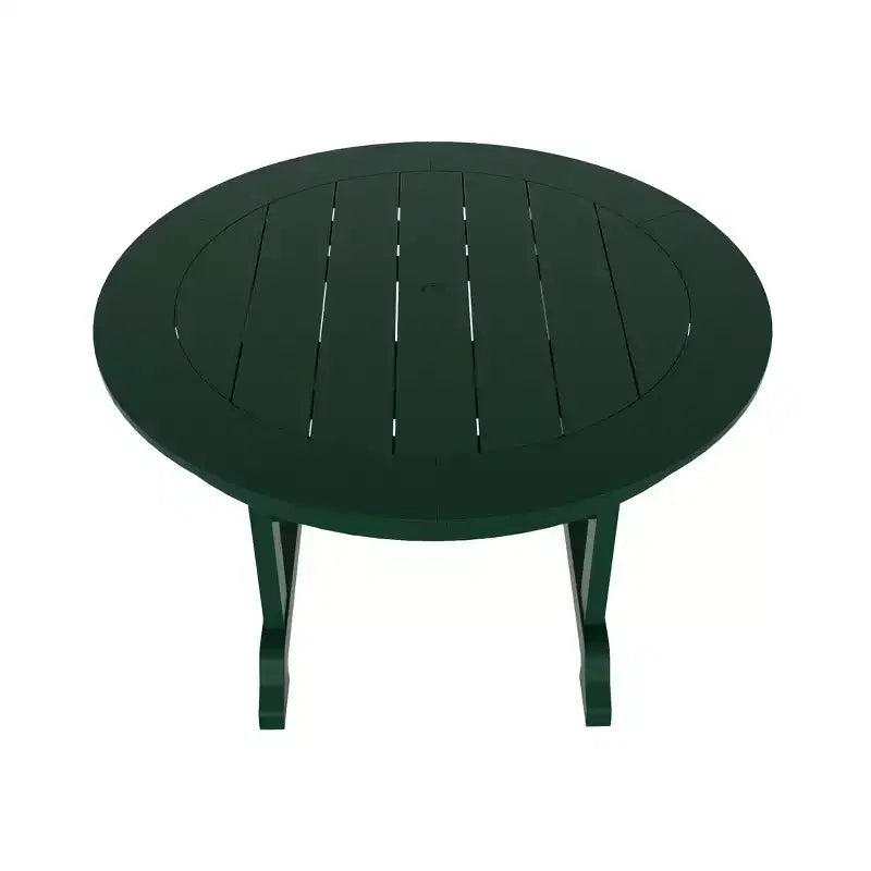 WestinTrends Malibu Set da Pranzo da Esterno 5 Pezzi con Tavolo Rotondo e Sedie in HDPE