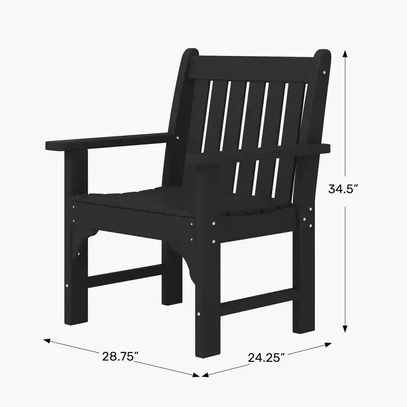 WestinTrends Malibu Set da Pranzo da Esterno 5 Pezzi con Tavolo Rotondo e Sedie in HDPE