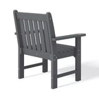 WestinTrends Malibu Set da Pranzo da Esterno 5 Pezzi con Tavolo Rotondo e Sedie in HDPE