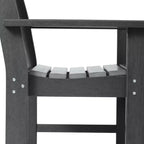 WestinTrends Malibu Set da Pranzo da Esterno 5 Pezzi con Tavolo Rotondo e Sedie in HDPE