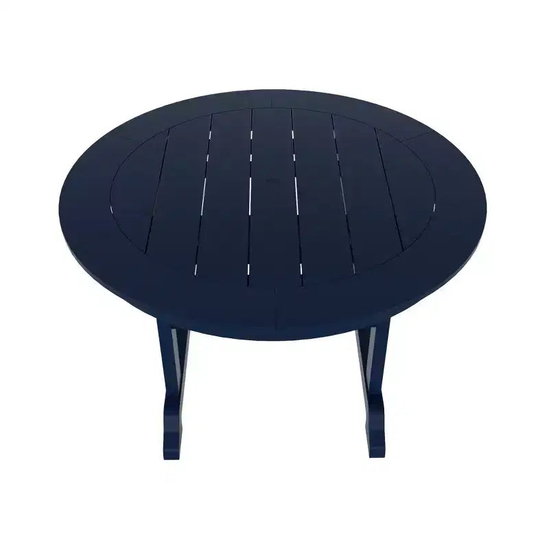 WestinTrends Malibu Set da Pranzo da Esterno 5 Pezzi con Tavolo Rotondo e Sedie in HDPE