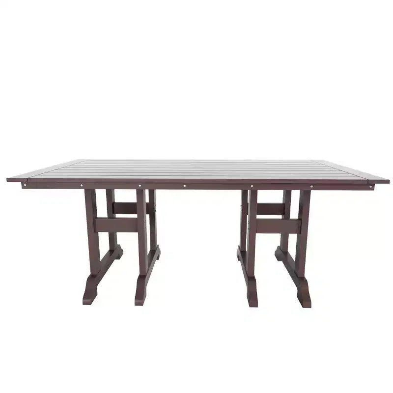 Set da pranzo da esterno WestinTrends Malibu a 7 pezzi in HDPE con tavolo e sedie