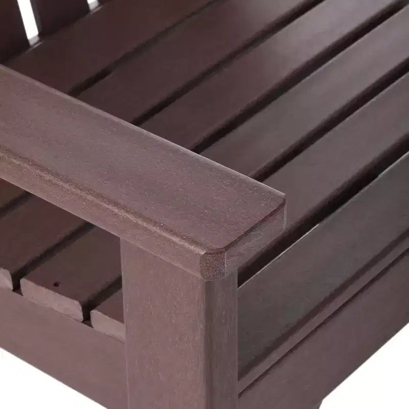 Set da pranzo da esterno WestinTrends Malibu a 7 pezzi in HDPE con tavolo e sedie