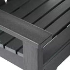 Set da pranzo da esterno WestinTrends Malibu a 7 pezzi in HDPE con tavolo e sedie