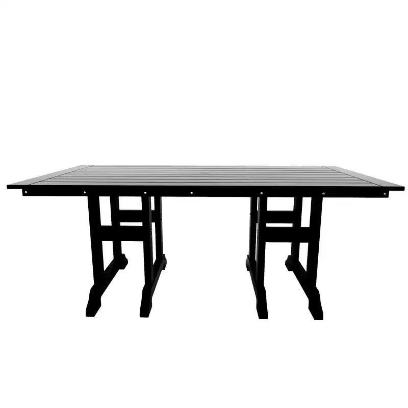 Set da pranzo da esterno WestinTrends Malibu a 7 pezzi in HDPE con tavolo e sedie