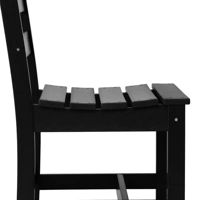 Set da pranzo rettangolare da esterno WestinTrends Ashore a 6 pezzi in HDPE con panca