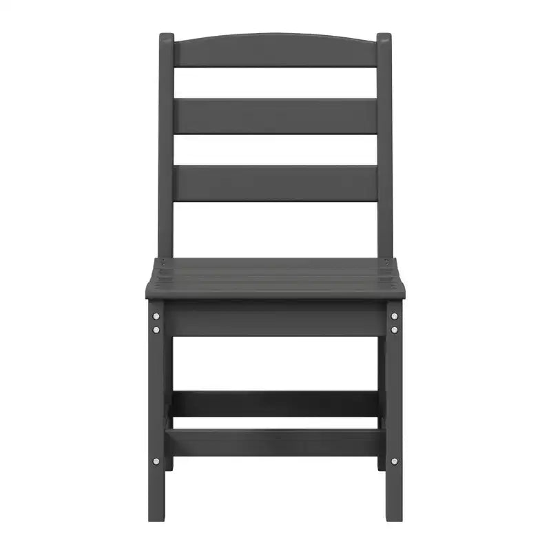 Set da pranzo rettangolare da esterno WestinTrends Ashore a 6 pezzi in HDPE con panca