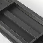 Set da pranzo rettangolare da esterno WestinTrends Ashore a 6 pezzi in HDPE con panca