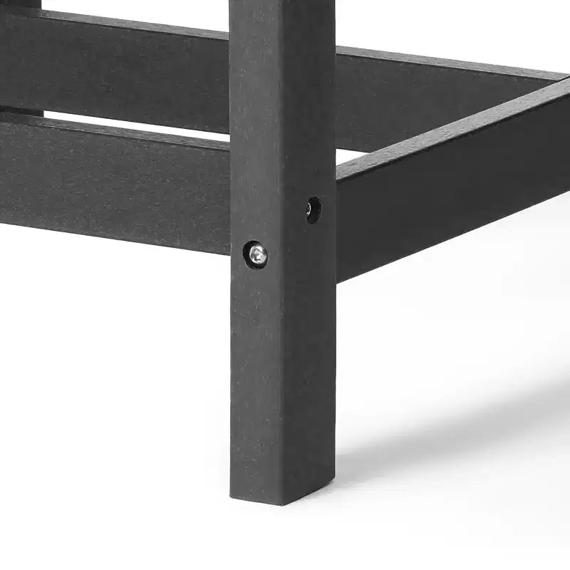 Set da pranzo rettangolare da esterno WestinTrends Ashore a 6 pezzi in HDPE con panca