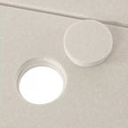 Set da pranzo rettangolare da esterno WestinTrends Ashore a 6 pezzi in HDPE con panca