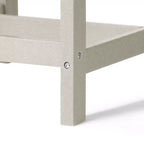 Set da pranzo rettangolare da esterno WestinTrends Ashore a 6 pezzi in HDPE con panca