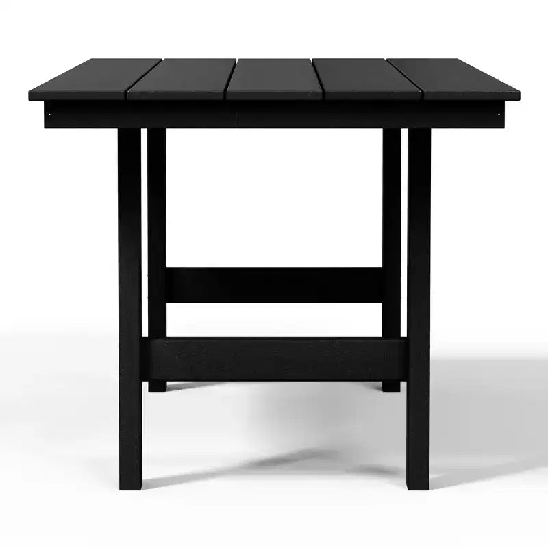 Set da pranzo rettangolare da esterno WestinTrends Ashore a 6 pezzi in HDPE con panca