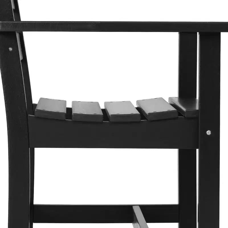 WestinTrends Ashore Set da pranzo quadrato da esterno 5 pezzi in HDPE con poltrone