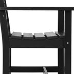 WestinTrends Ashore Set da pranzo quadrato da esterno 5 pezzi in HDPE con poltrone