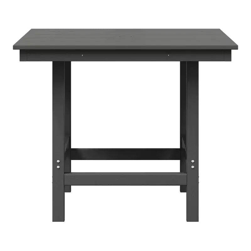 WestinTrends Ashore Set da pranzo quadrato da esterno 5 pezzi in HDPE con poltrone