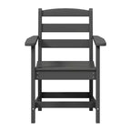 WestinTrends Ashore Set da pranzo quadrato da esterno 5 pezzi in HDPE con poltrone