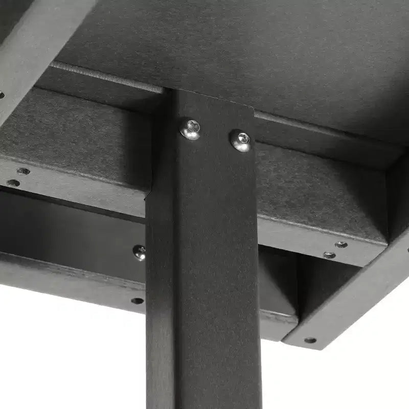 WestinTrends Ashore Set da pranzo quadrato da esterno 5 pezzi in HDPE con poltrone
