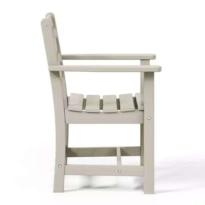 WestinTrends Ashore Set da pranzo quadrato da esterno 5 pezzi in HDPE con poltrone