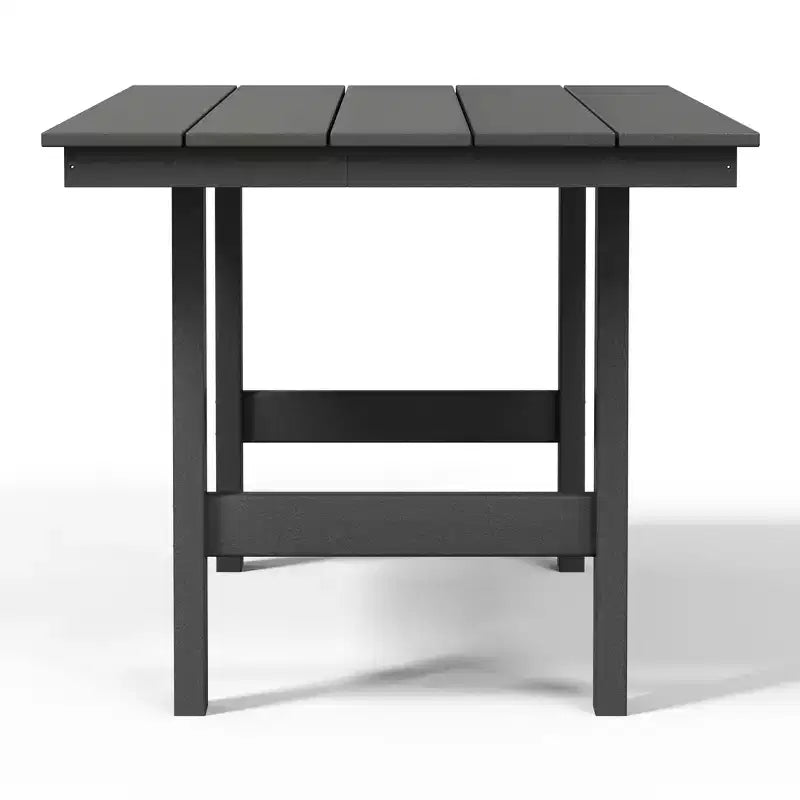 WestinTrends Ashore Set da pranzo da esterno rettangolare a 7 pezzi in HDPE con sedie laterali