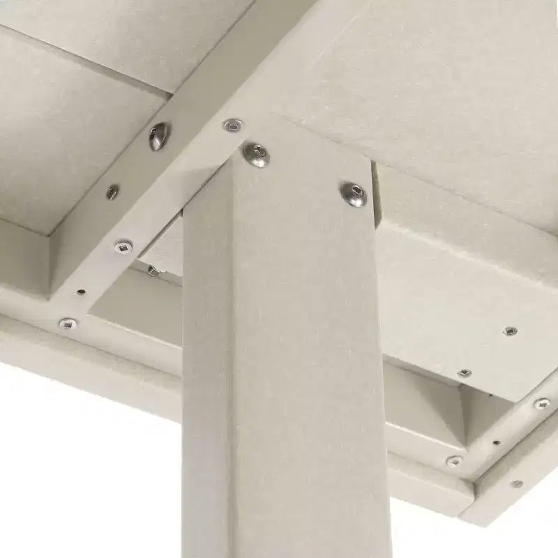 WestinTrends Ashore Set da pranzo da esterno rettangolare a 7 pezzi in HDPE con sedie laterali