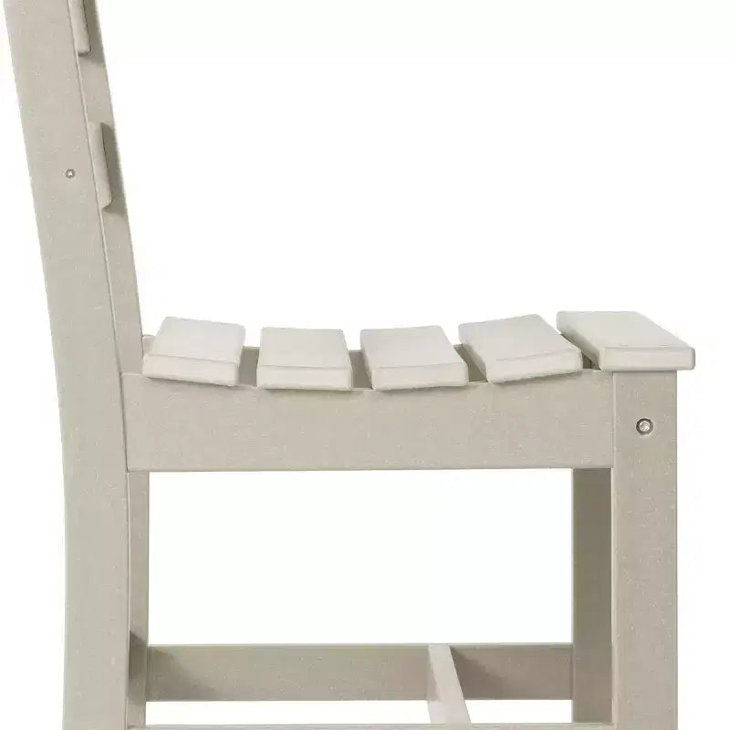 WestinTrends Ashore Set da pranzo da esterno rettangolare a 7 pezzi in HDPE con sedie laterali